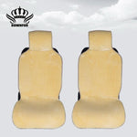 Faux fur Car Seat Cover winter White Universal Automotive interior Artificial fur Car Seat Cushion For toyota BMW Kia Mazda Ford