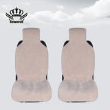 Faux fur Car Seat Cover winter White Universal Automotive interior Artificial fur Car Seat Cushion For toyota BMW Kia Mazda Ford