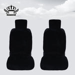 Faux fur Car Seat Cover winter White Universal Automotive interior Artificial fur Car Seat Cushion For toyota BMW Kia Mazda Ford