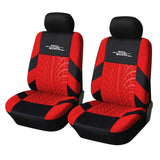 AUTOYOUTH Brand Embroidery Car Seat Covers Set Universal Fit Most Cars Covers with Tire Track Detail Styling Car Seat Protector