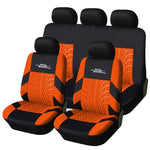 AUTOYOUTH Brand Embroidery Car Seat Covers Set Universal Fit Most Cars Covers with Tire Track Detail Styling Car Seat Protector