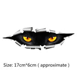 Sale 3D Car Styling Funny Cat Eyes Peeking Car Sticker Waterproof Peeking Monster Auto Accessories Whole Body Cover for All Cars