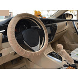 Car Steering Wheel Cover Plush Winter Universal Hand Brake Gear Position Gear Three-piece Fur Cover Car Interior Accessories