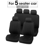 AUTOYOUTH Unique Flat Cloth Car Seat Cover ( Detachable Headrests and Solid Bench) Interior Accessories Universal Car Seat Cover