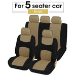 AUTOYOUTH Unique Flat Cloth Car Seat Cover ( Detachable Headrests and Solid Bench) Interior Accessories Universal Car Seat Cover