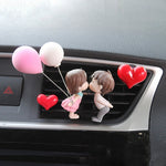 Creative Couple Decoration Car Air Outlet Perfume Clip Aromatherapy Air Conditioning Decoration Car Accessories Cute Decoration