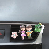 Creative Couple Decoration Car Air Outlet Perfume Clip Aromatherapy Air Conditioning Decoration Car Accessories Cute Decoration