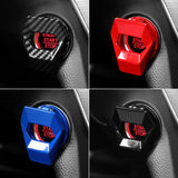 Car Engine Start Stop Switch Button Cover Decorative Auto Accessories Push Button Sticky Cover Car Interior 2021 2022