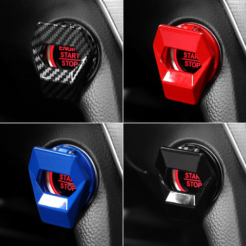 Car Engine Start Stop Switch Button Cover Decorative Auto Accessories Push Button Sticky Cover Car Interior 2021 2022