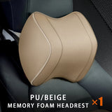 Headrest Pillow Car Neck Rest Head Support Cushion Car Breathable Memory Foam Slow Rebound Guard Car Lumbar Pillow Universal