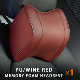 Headrest Pillow Car Neck Rest Head Support Cushion Car Breathable Memory Foam Slow Rebound Guard Car Lumbar Pillow Universal