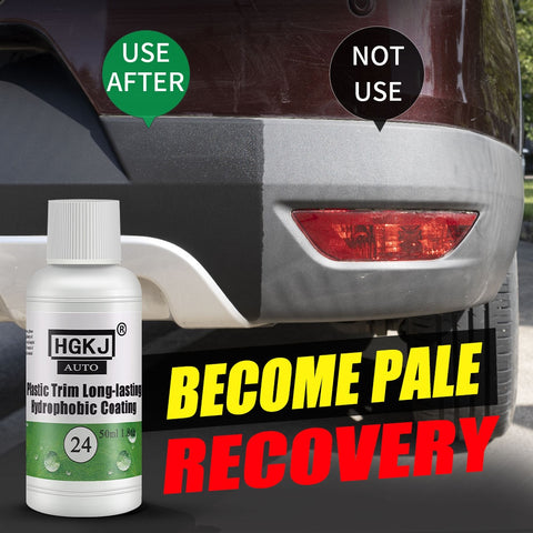 HGKJ 24 Plastic Exterior Recovery Restorer Trim Long-lasting Cleaner Agent Refresh Restoration Hydrophobic Coating Car Chemicals