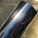 Ultra Glossy Carbon Fiber Vinyl Car Wrap Film Bubble Free For Car Sticker Laptop Skin Phone Cover Motorcycle Vehicle Decal