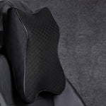 Car Seat Headrest Pad 3D Memory Foam Pillow Head Neck Pain Relief Travel Neck Support Breathable Mesh Fabric Memory Foam Cushion