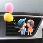 Creative Couple Decoration Car Air Outlet Perfume Clip Aromatherapy Air Conditioning Decoration Car Accessories Cute Decoration