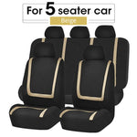 AUTOYOUTH Unique Flat Cloth Car Seat Cover ( Detachable Headrests and Solid Bench) Interior Accessories Universal Car Seat Cover