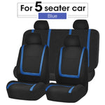 AUTOYOUTH Unique Flat Cloth Car Seat Cover ( Detachable Headrests and Solid Bench) Interior Accessories Universal Car Seat Cover