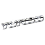 Car 3D Metal Chrome Zinc Alloy Modified Turbocharged Turbo Metal Sticker Car Styling Auto Turbo Boost Loading Boosting