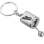 Newest Fast &amp; Furious Free Shift Keyring Turbo Keychains Alloy Cars Gear Head Key Chain Wave Box Punk Keyring for Men Dad Gifts