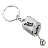 Newest Fast &amp; Furious Free Shift Keyring Turbo Keychains Alloy Cars Gear Head Key Chain Wave Box Punk Keyring for Men Dad Gifts