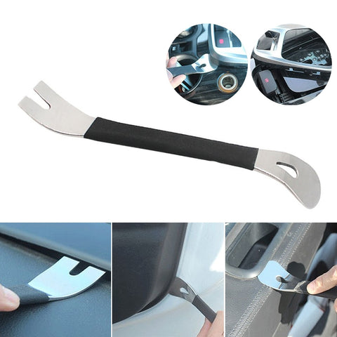 Car Trim Removal Tool Stainless Steel Durable Two-end Trim Removal Level Pry Tools Door Panel Audio Terminal Fastener RemovTools