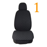 Flax Car Seat Cover Protector Linen Front Rear Back Automobile Protect Cushion Pad Mat Backrest for Auto Interior Truck SUV Van