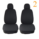 Flax Car Seat Cover Protector Linen Front Rear Back Automobile Protect Cushion Pad Mat Backrest for Auto Interior Truck SUV Van