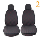 Flax Car Seat Cover Protector Linen Front Rear Back Automobile Protect Cushion Pad Mat Backrest for Auto Interior Truck SUV Van