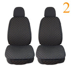 Flax Car Seat Cover Protector Linen Front Rear Back Automobile Protect Cushion Pad Mat Backrest for Auto Interior Truck SUV Van