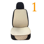 Flax Car Seat Cover Protector Linen Front Rear Back Automobile Protect Cushion Pad Mat Backrest for Auto Interior Truck SUV Van