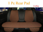 Flax Car Seat Cover Protector Linen Front Rear Back Automobile Protect Cushion Pad Mat Backrest for Auto Interior Truck SUV Van