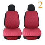 Flax Car Seat Cover Protector Linen Front Rear Back Automobile Protect Cushion Pad Mat Backrest for Auto Interior Truck SUV Van