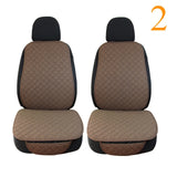 Flax Car Seat Cover Protector Linen Front Rear Back Automobile Protect Cushion Pad Mat Backrest for Auto Interior Truck SUV Van